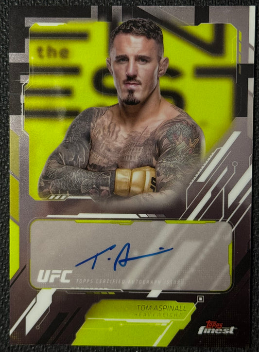 2025 Topps Finest UFC Tom Aspinall The Finest Auto