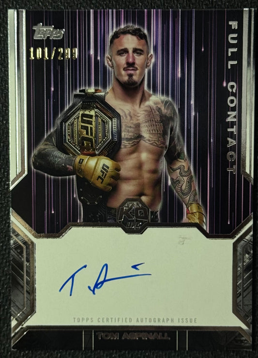 2025 Topps Knockout UFC Tom Aspinall Full Contact Auto #/299