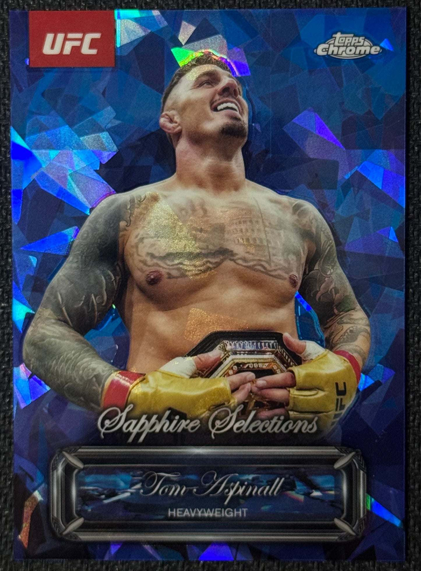 2025 Topps Chrome UFC Tom Aspinall Sapphire Selections
