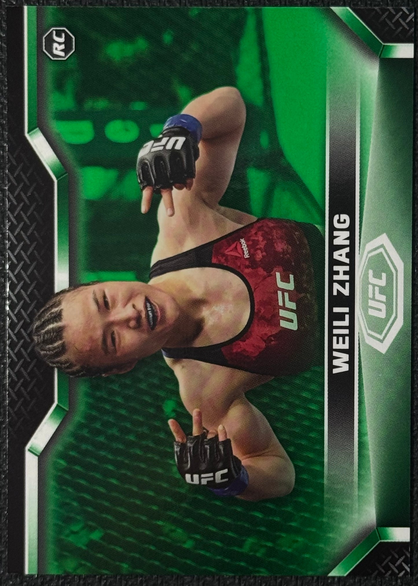 2020 Topps Knockout UFC Weili Zhang Rookie Green #/88