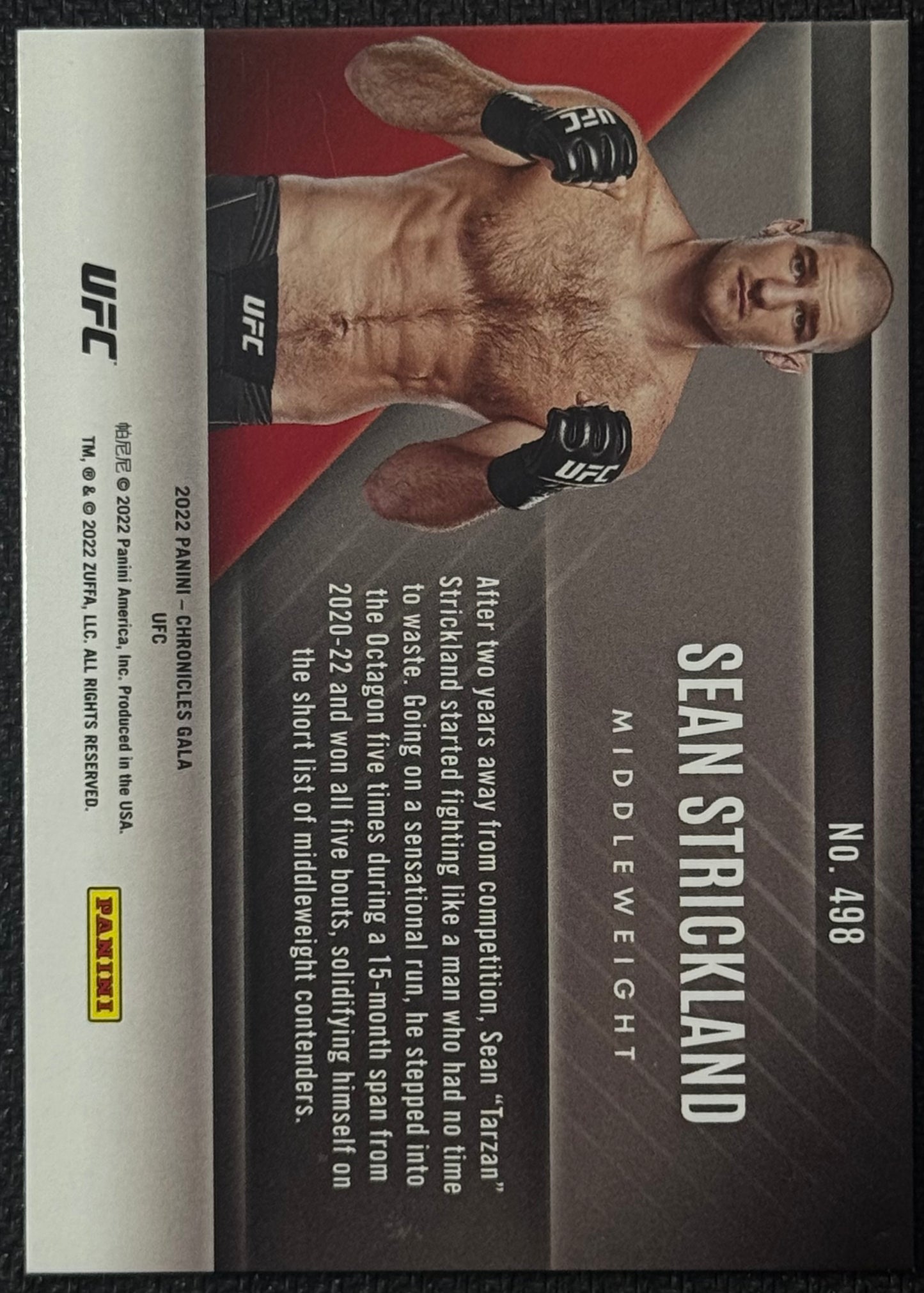 2022 Chronicles UFC Sean Strickland RC Gala #/8