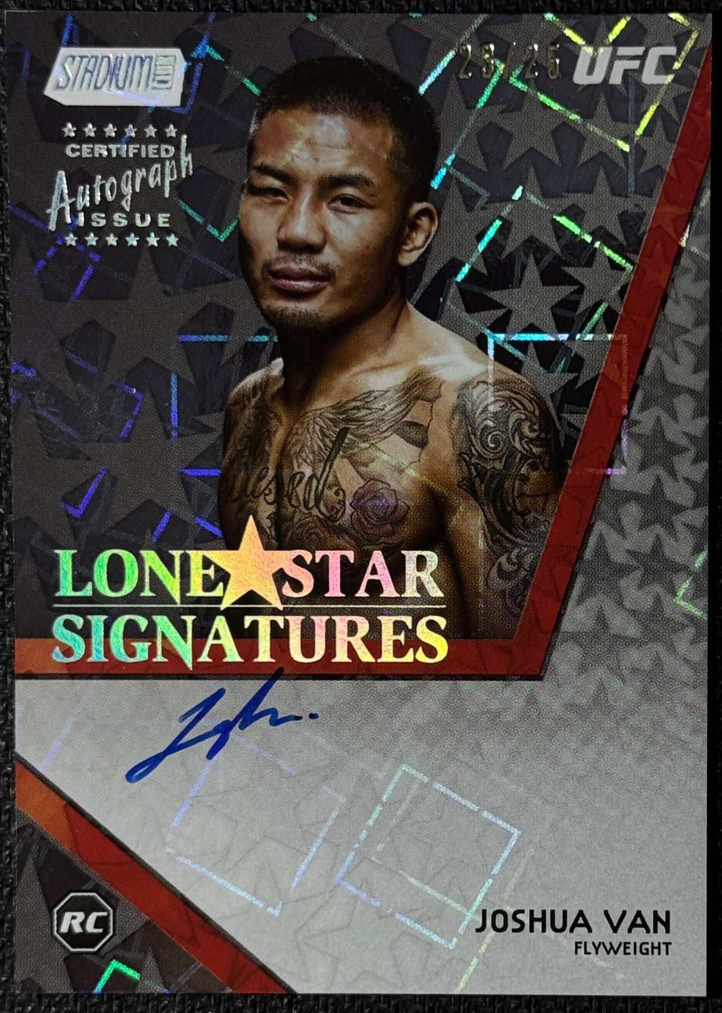 2025 Topps Stadium Club UFC Joshua Van Lone Star Signature #/25
