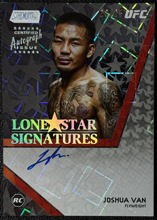 2025 Topps Stadium Club UFC Joshua Van Lone Star Signature #/25