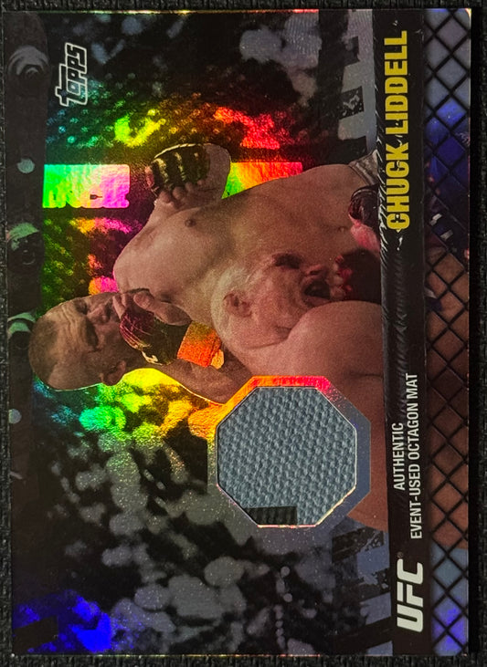 2010 Topps Series 4 UFC Chuck Liddell Event Used Mat Relic #/88 (From UFC 76)