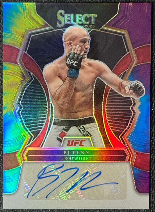 2023 Select UFC BJ Penn Tie-Dye Auto #/25