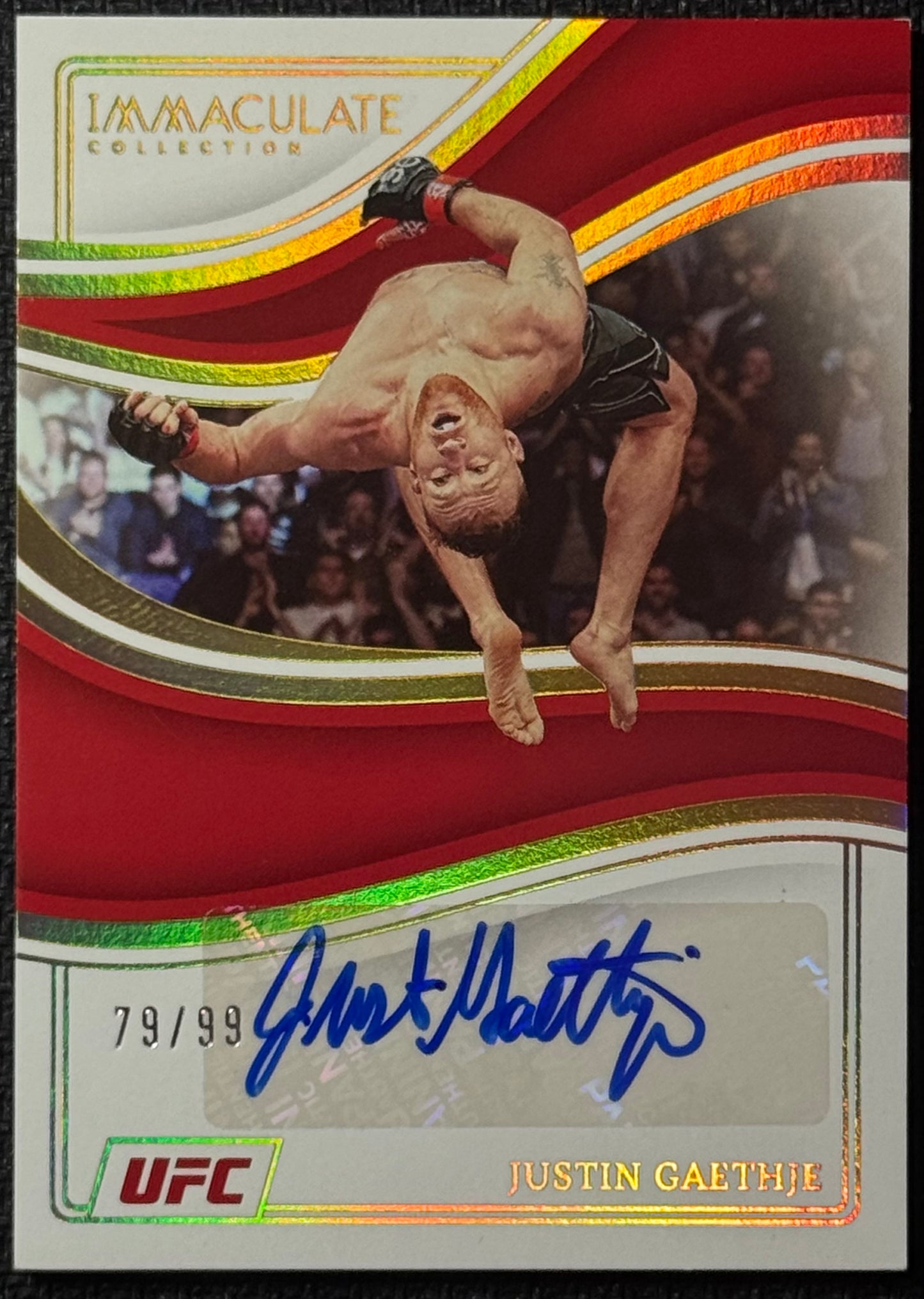 2023 Immaculate UFC Justin Gaethje Celebrations Autograph #/99