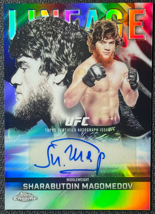 2026 Topps Chrome UFC Sharabutdin Magomedov Lineage Auto Refractor