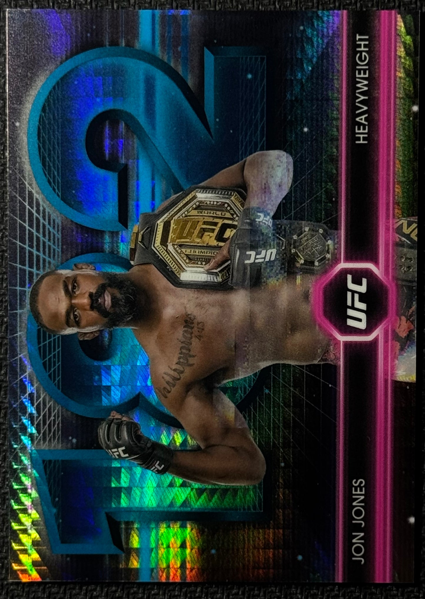 2025 Topps UFC Midnight Jon Jones Greetings From SSP Case Hit
