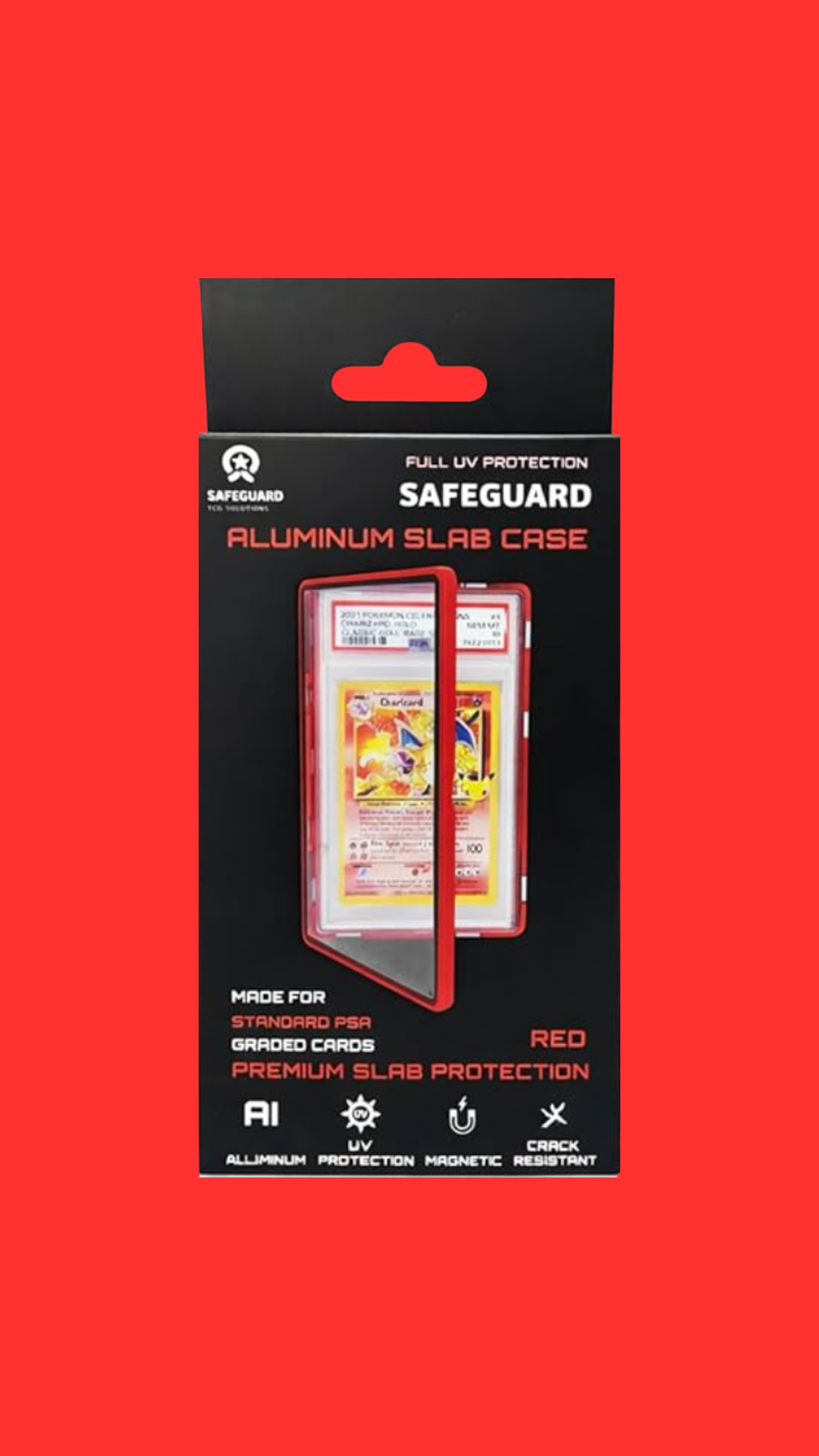 Safeguard PSA Slab Protector - Red