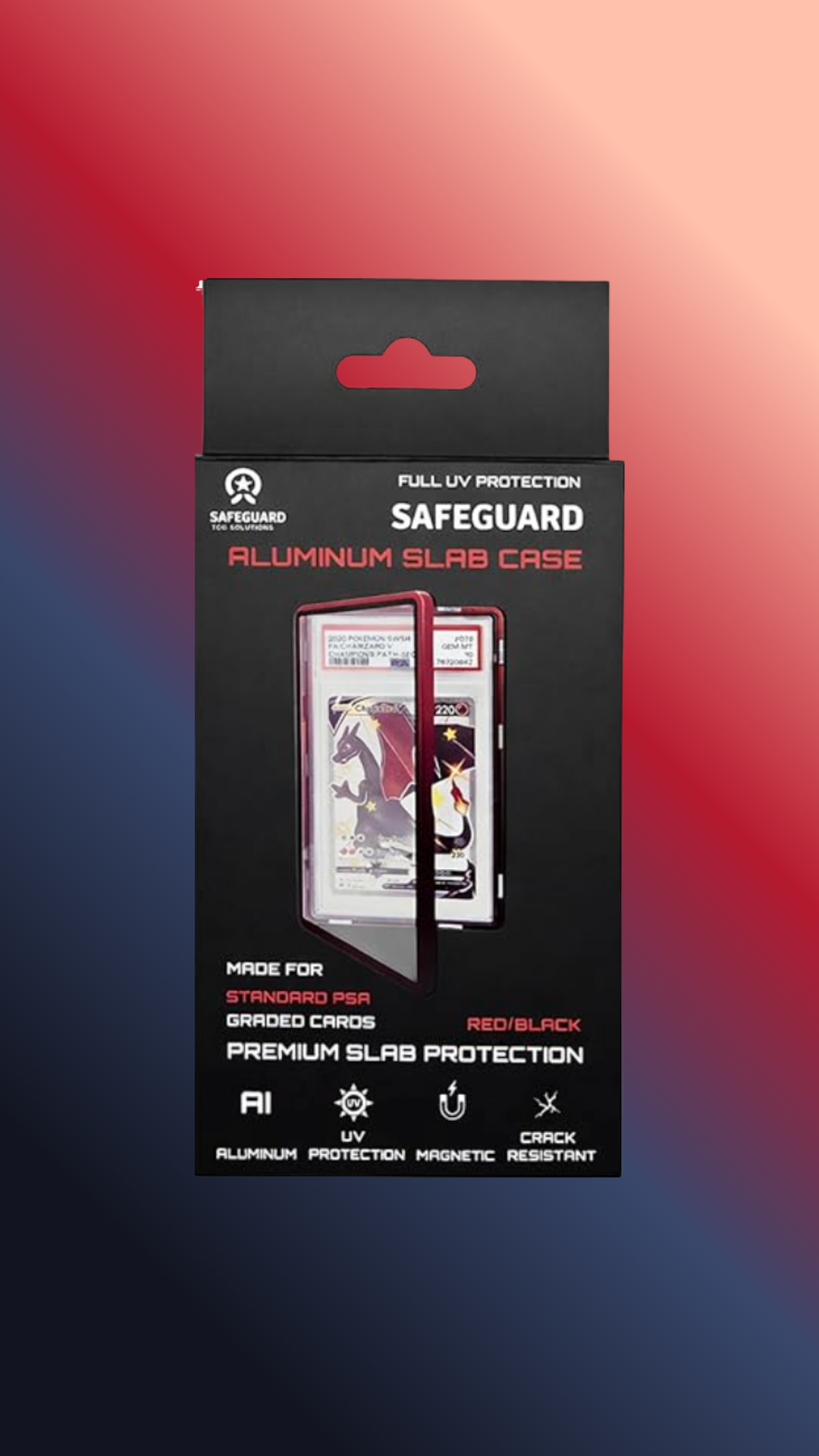 Safeguard PSA Slab Protector - Red/Black